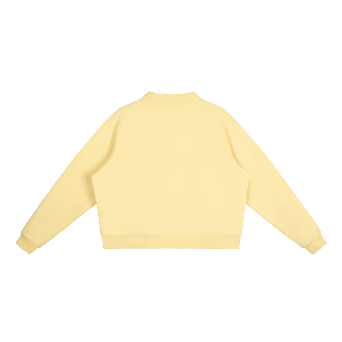 Essential Fleece Mock-Neck Crew Sweatshirt ONEMORE