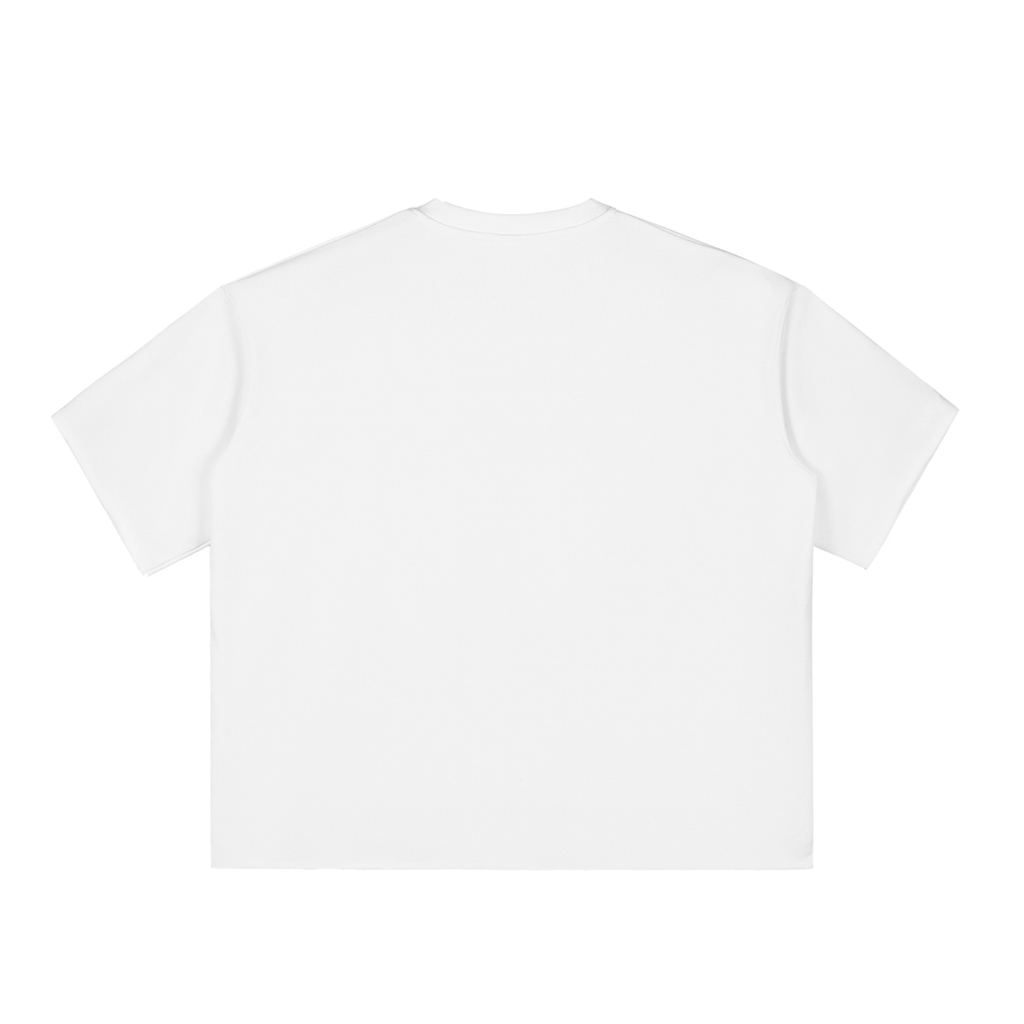 Boxy Half-Sleeve Raw-Edge T-Shirt ONEMORE