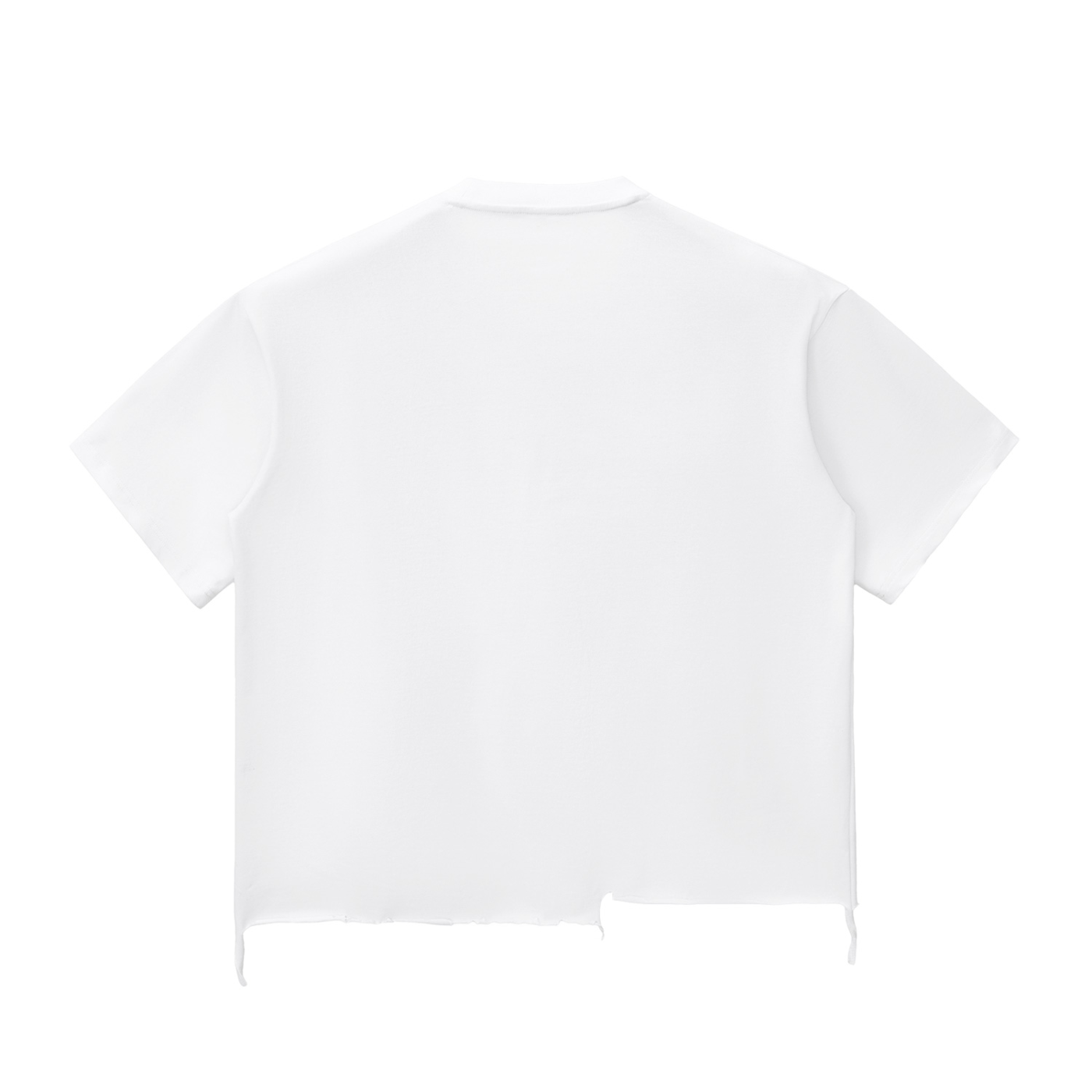 Snow Wash Raw-Hem Boxy T-shirt ONEMORE$