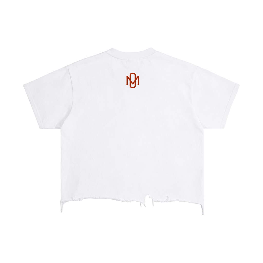 Vintage Wash Boxy Distressed Hem T-Shirt