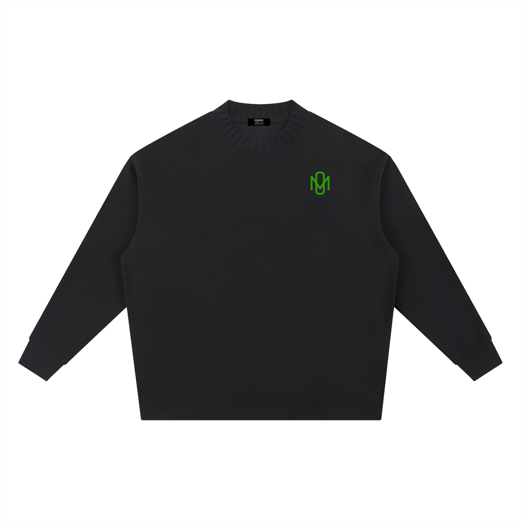 Knitted Round Neck Oversize Sweatshirt OM