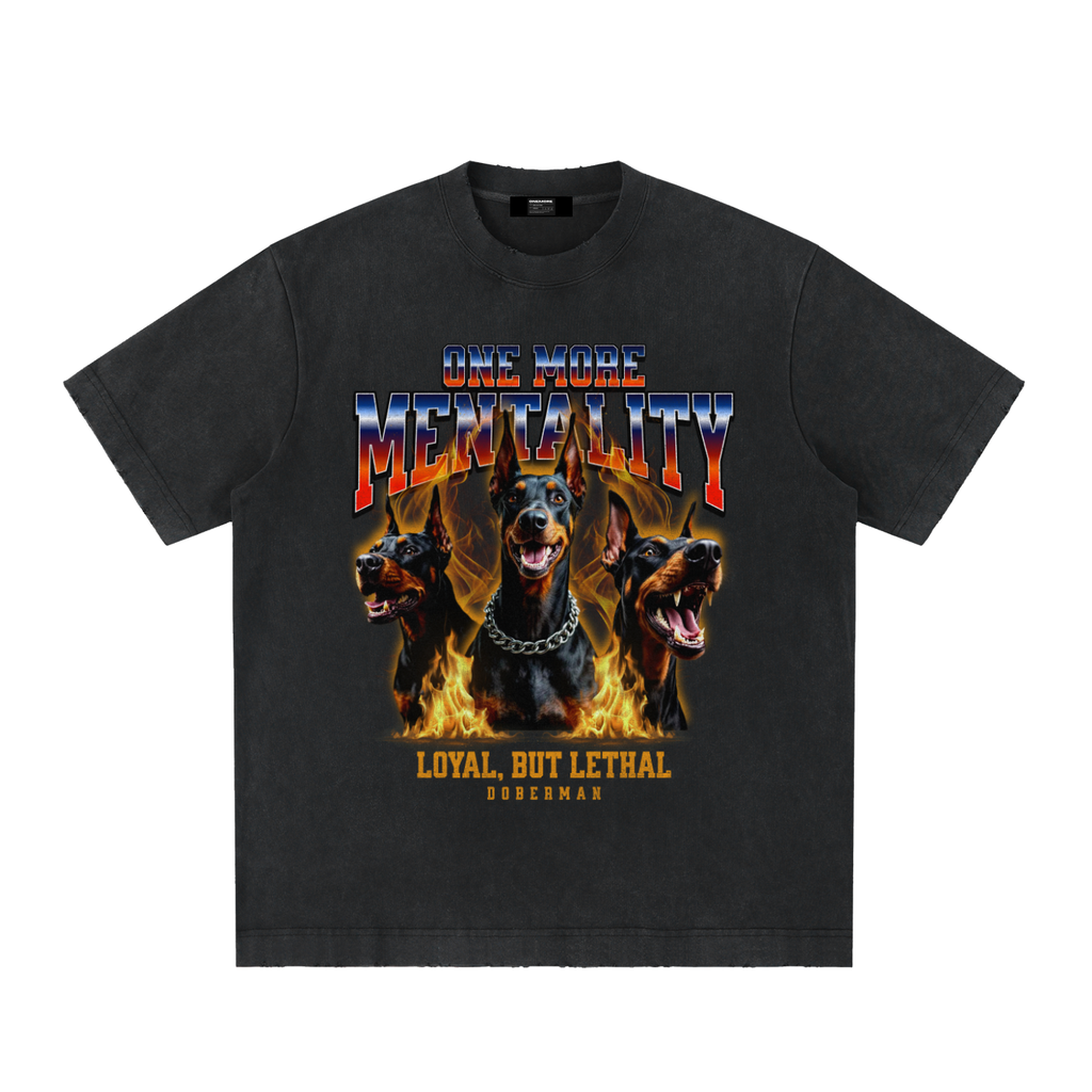 Heavyweight Vintage Washed Frayed T-Shirt