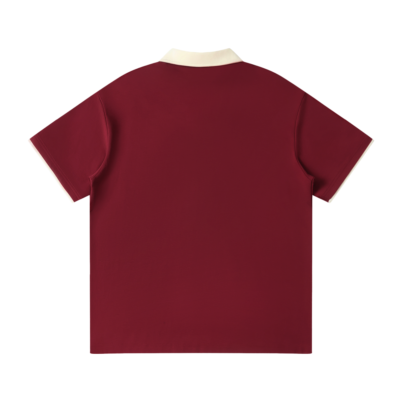 Contrast Collar Raglan Polo Shirt ONEMORE