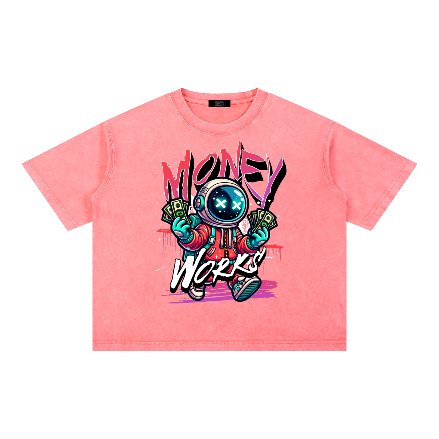 Mineral Wash Boxy Cotton T-Shirt