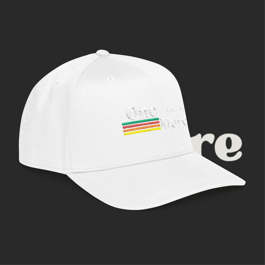Baseball Cap — "One More" Retro Stripe Embroidered Hat