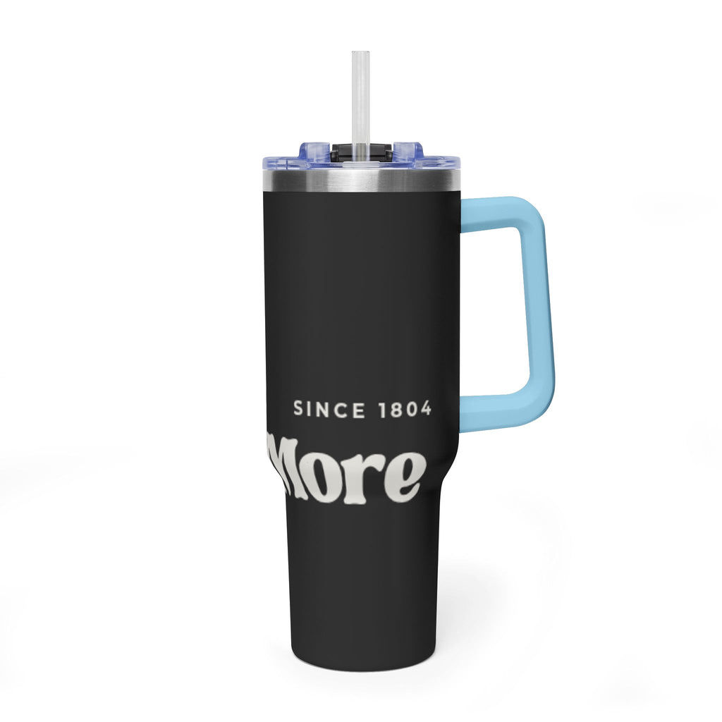 40oz Vacuum Tumbler – Retro 'One More' Stripes Insulated Travel Cup