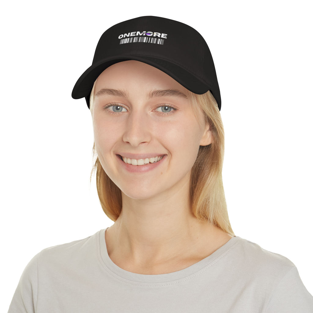Stylish Red Low Profile Baseball Cap with 'ONEMORE' Design | Casual Accessory for Everyday Wear, Gift Idea, Sports, Outdoor Activities