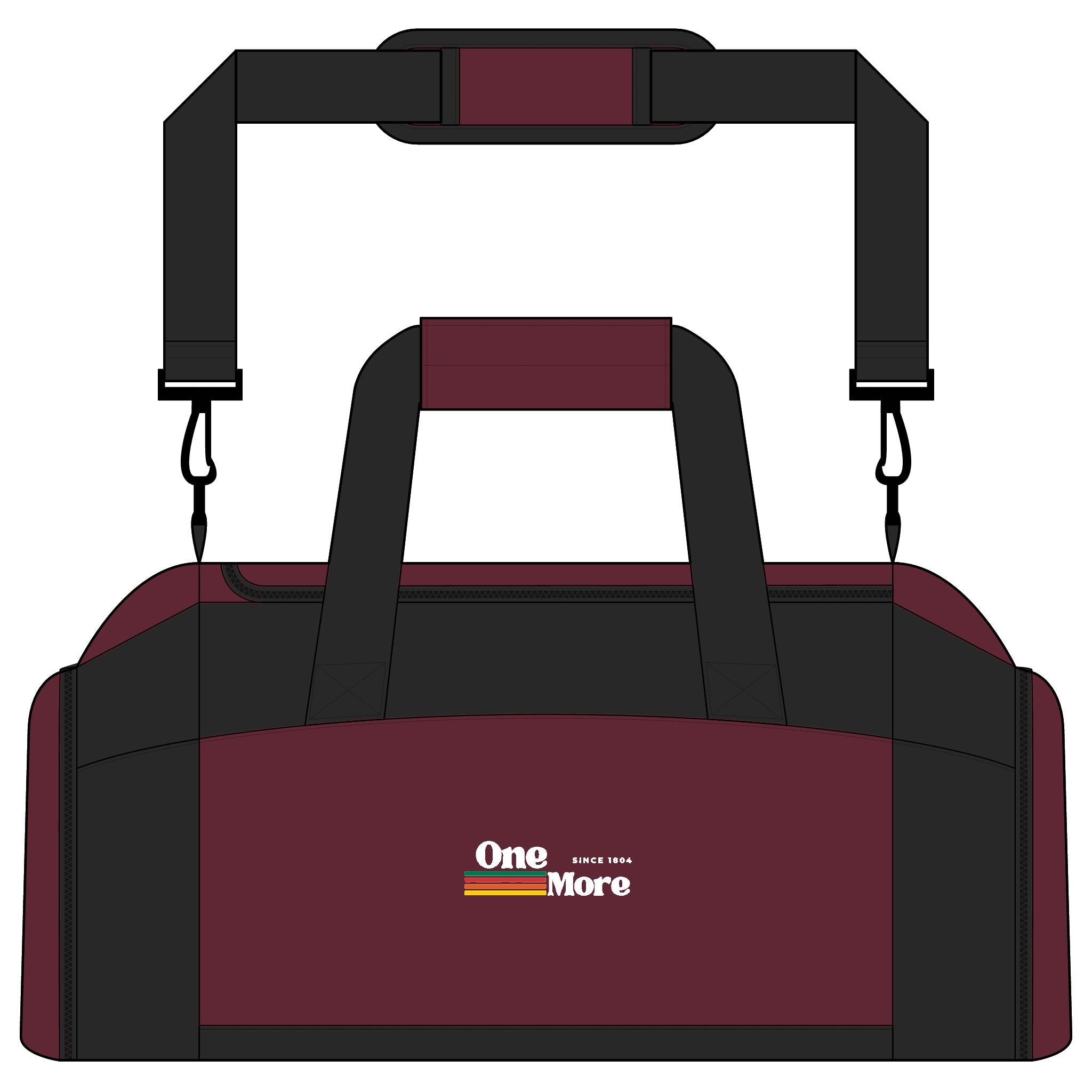 Gym Bag — "One More" Motivational Duffle for Workout, Travel, and Sports