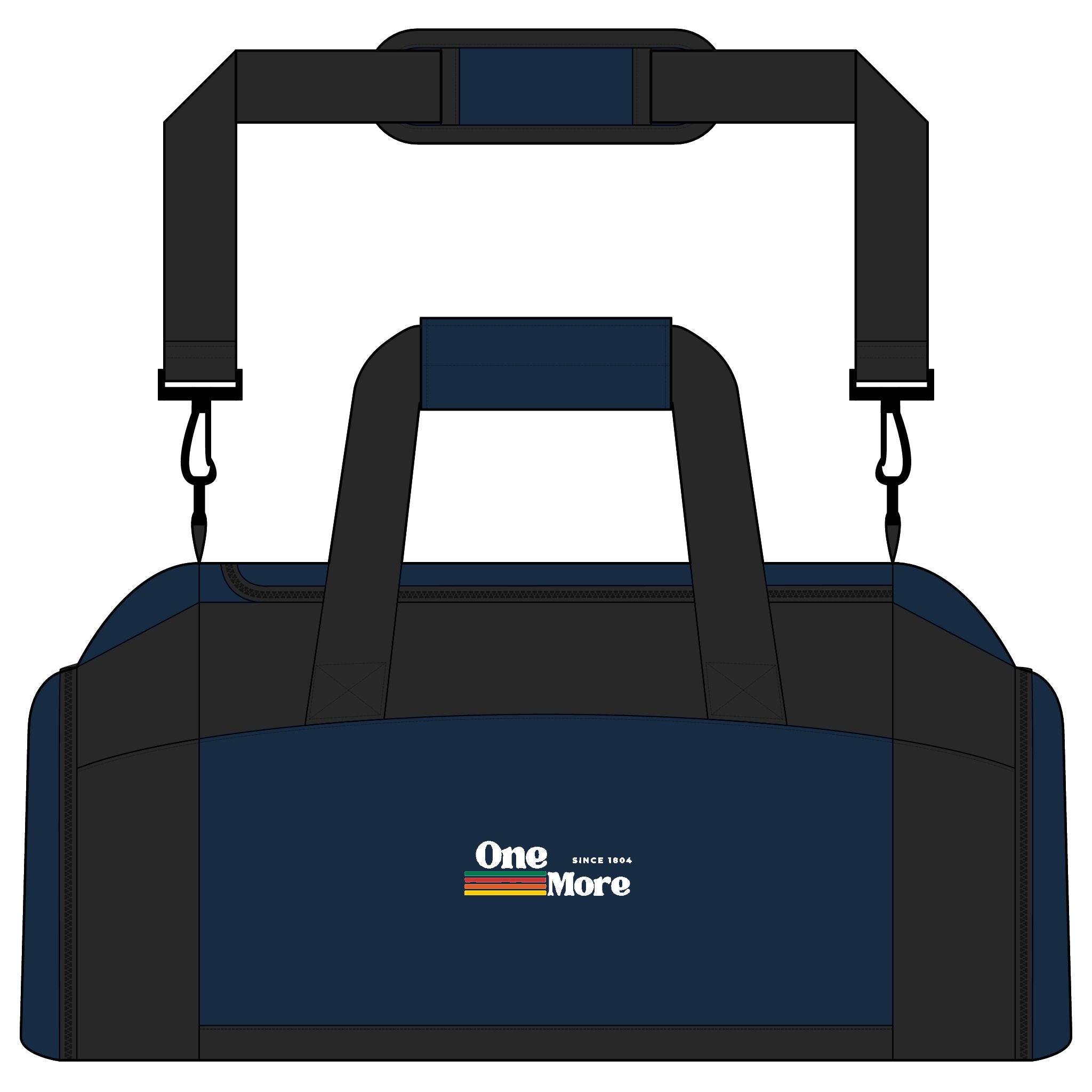 Gym Bag — "One More" Motivational Duffle for Workout, Travel, and Sports