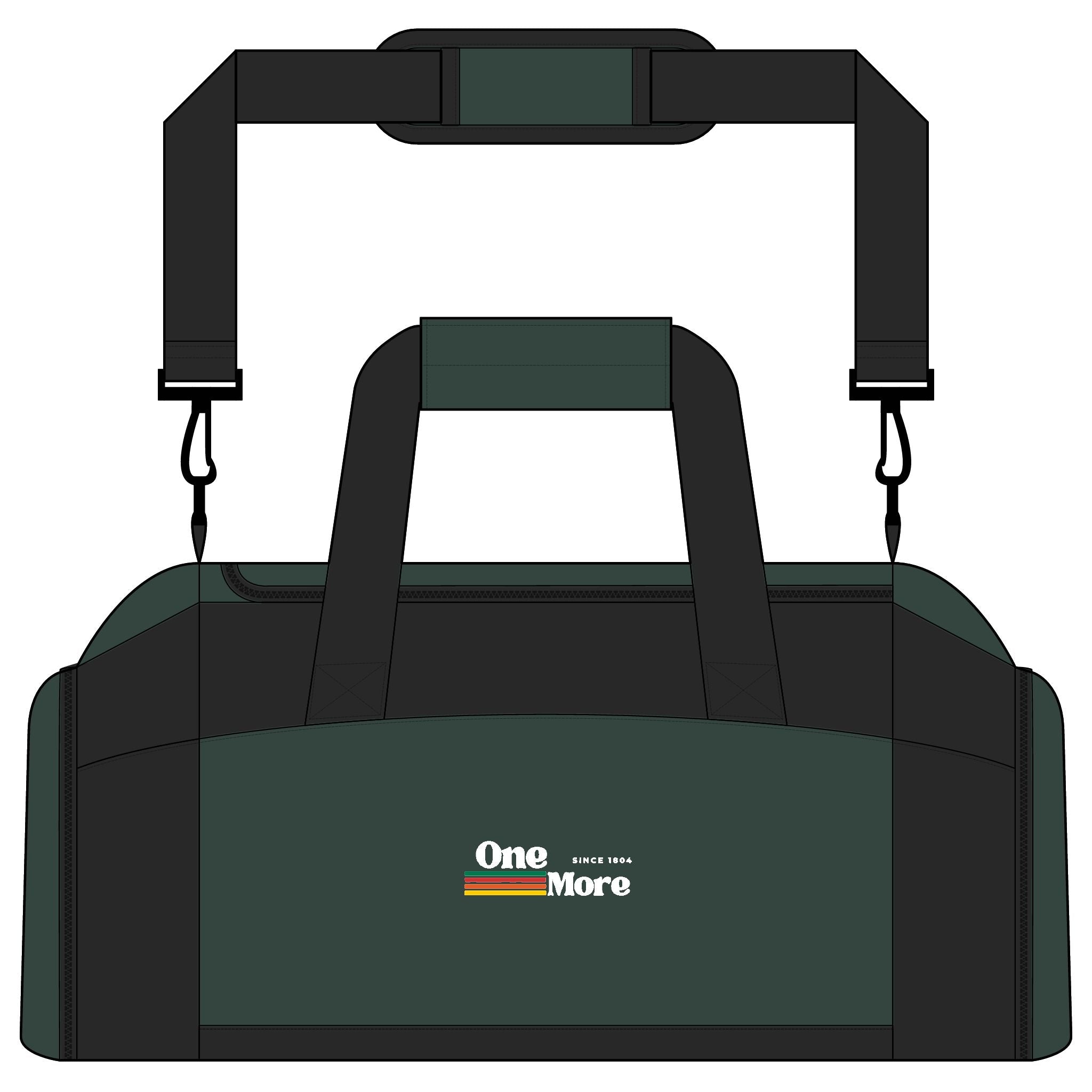 Gym Bag — "One More" Motivational Duffle for Workout, Travel, and Sports