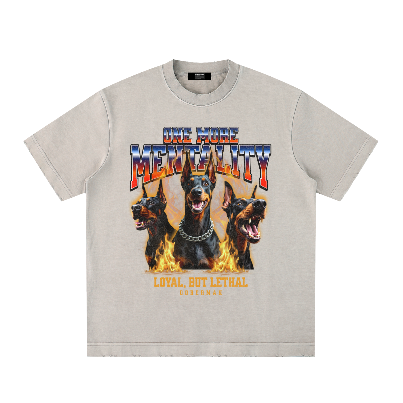 Heavyweight Vintage Washed Frayed T-Shirt