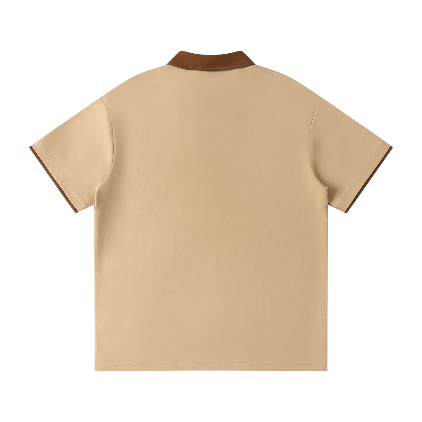 Contrast Collar Raglan Polo Shirt ONEMORE