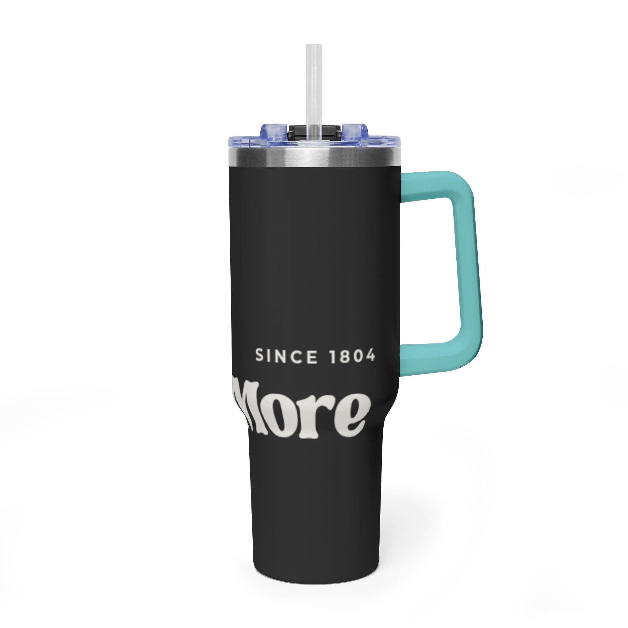 40oz Vacuum Tumbler – Retro 'One More' Stripes Insulated Travel Cup