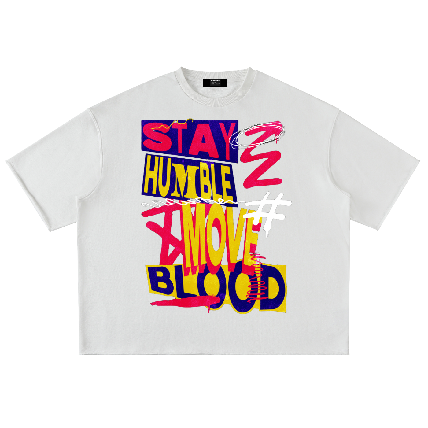 Washed Rolled Hem Half Sleeve T-Shirt