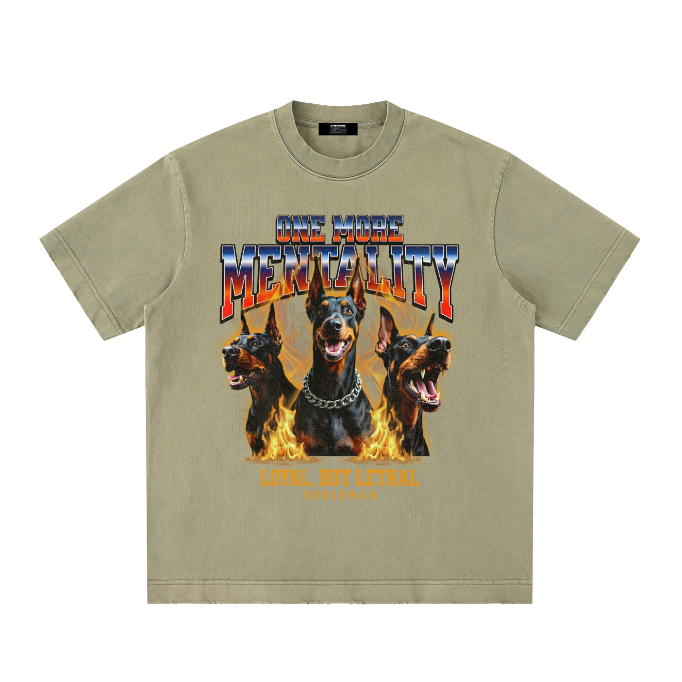 Heavyweight Vintage Washed Frayed T-Shirt