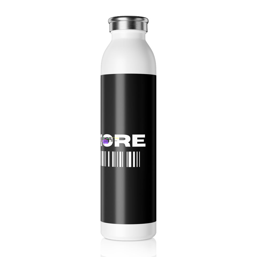 Stylish Slim Water Bottle with Graphic Design, Cool Reusable Drinkware, Ideal for Fitness, Gift for Friends, Eco-Friendly Hydration