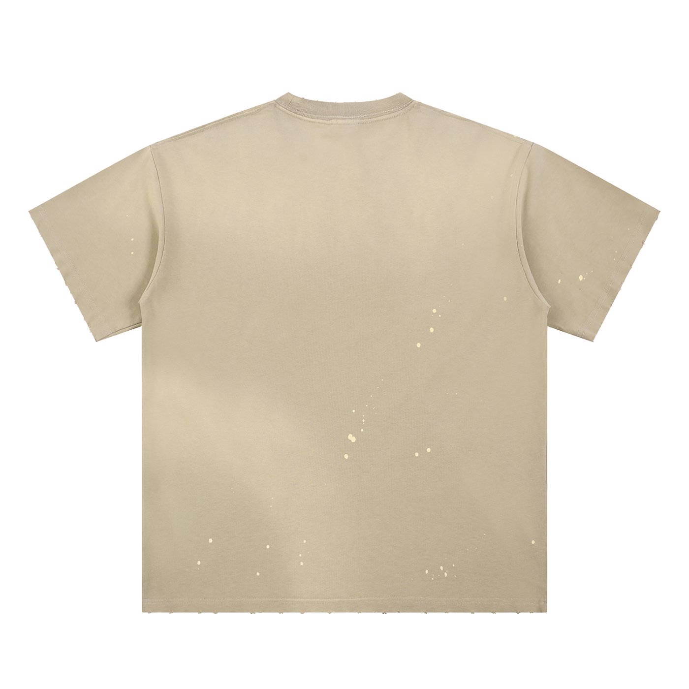 Hand-Frayed Sunfade Paint Splatter T-Shirt ONEMORE