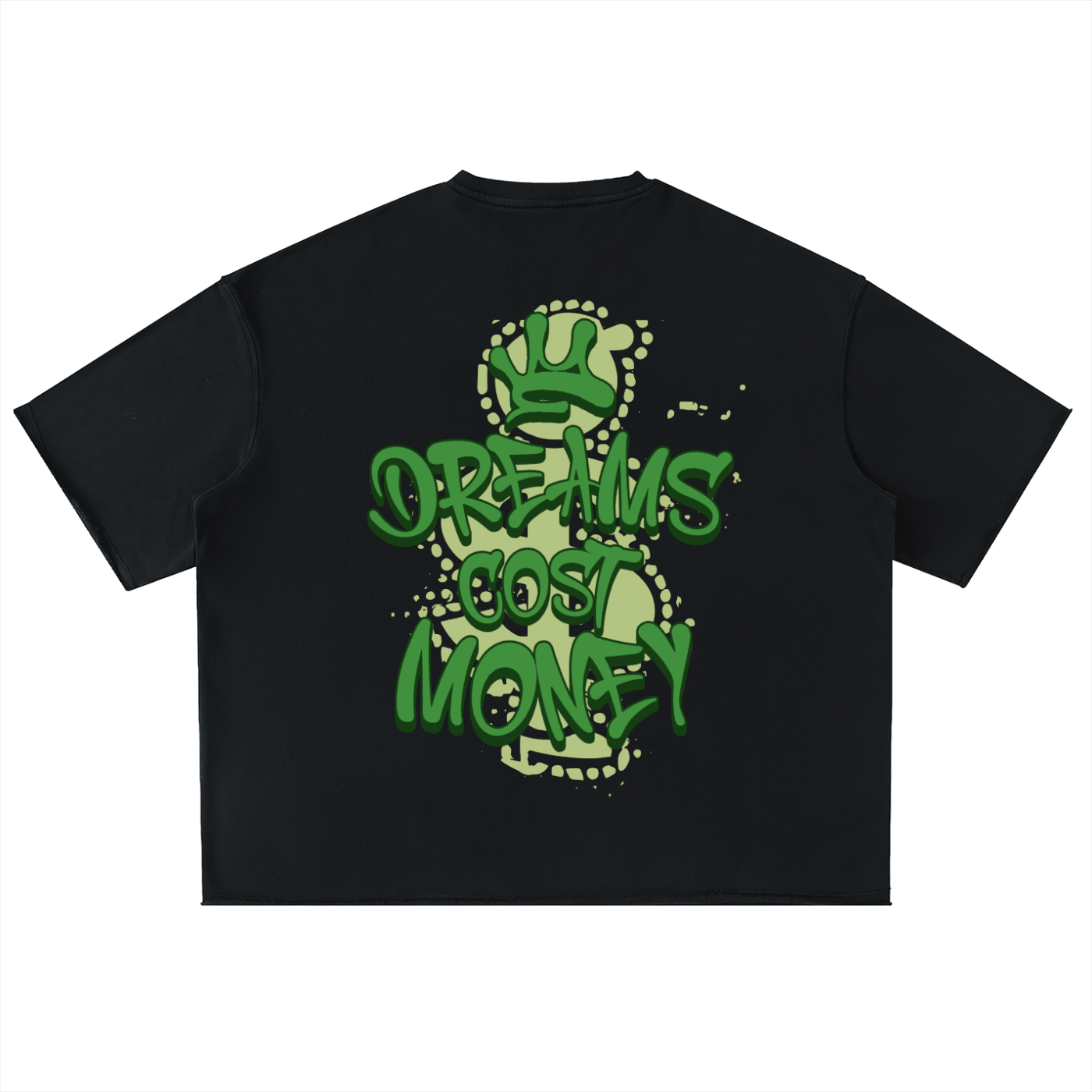 Washed Rolled Hem Half Sleeve T-Shirt