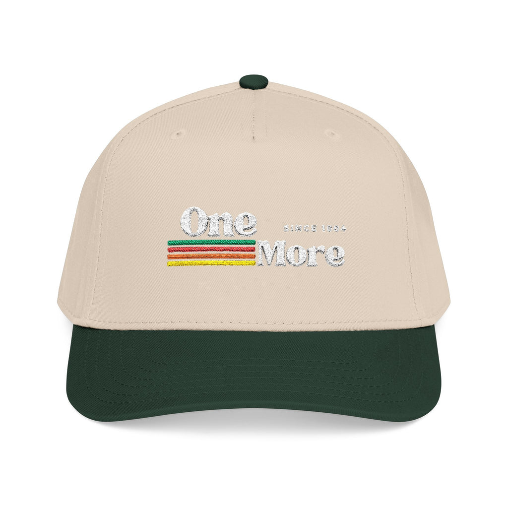 Baseball Cap — "One More" Retro Stripe Embroidered Hat