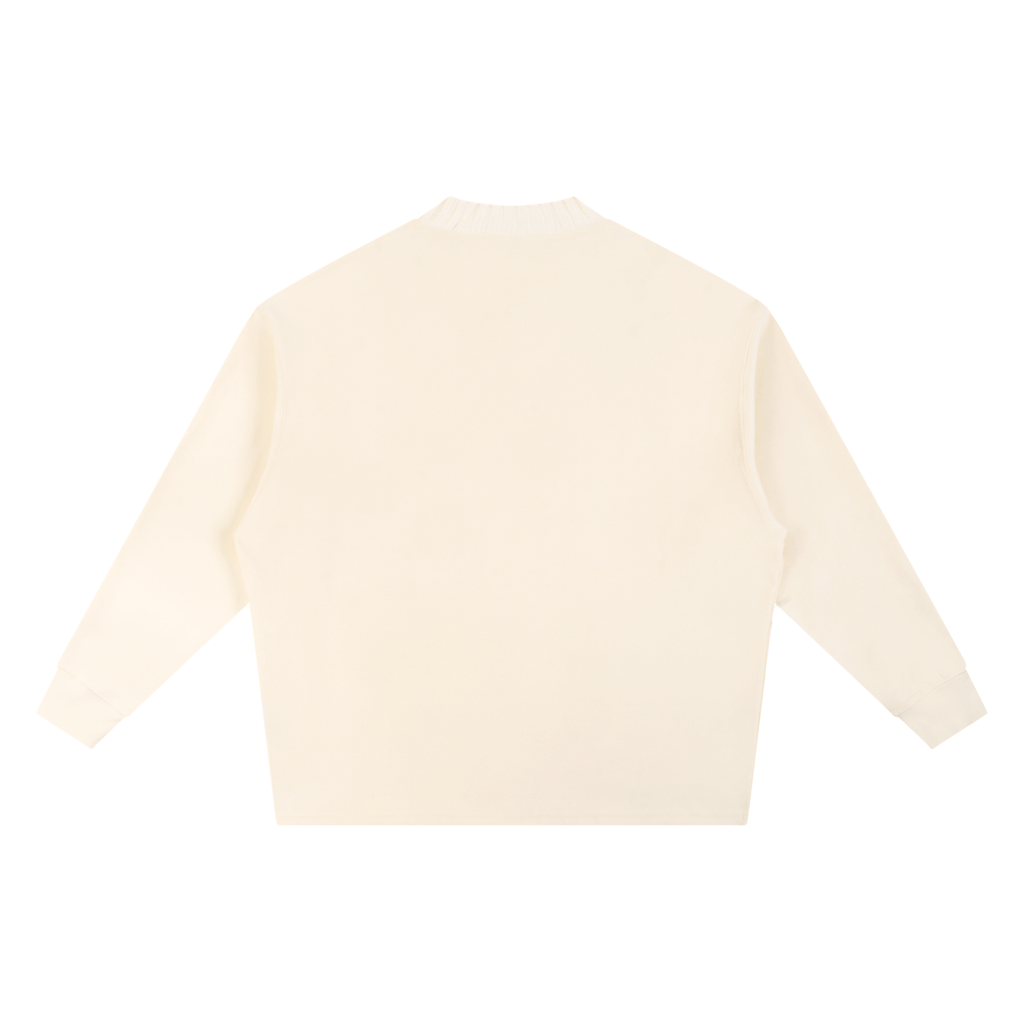 Knitted Round Neck Oversize Sweatshirt OM
