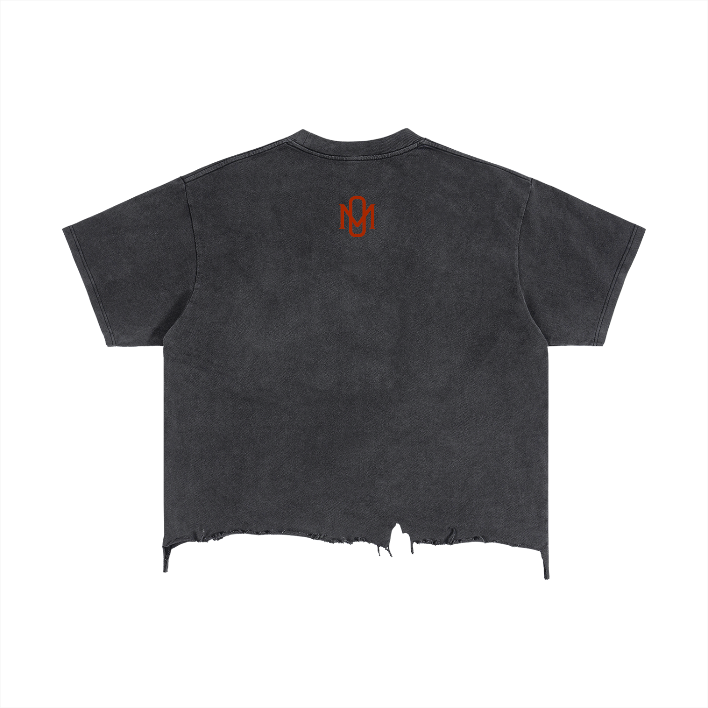 Vintage Wash Boxy Distressed Hem T-Shirt