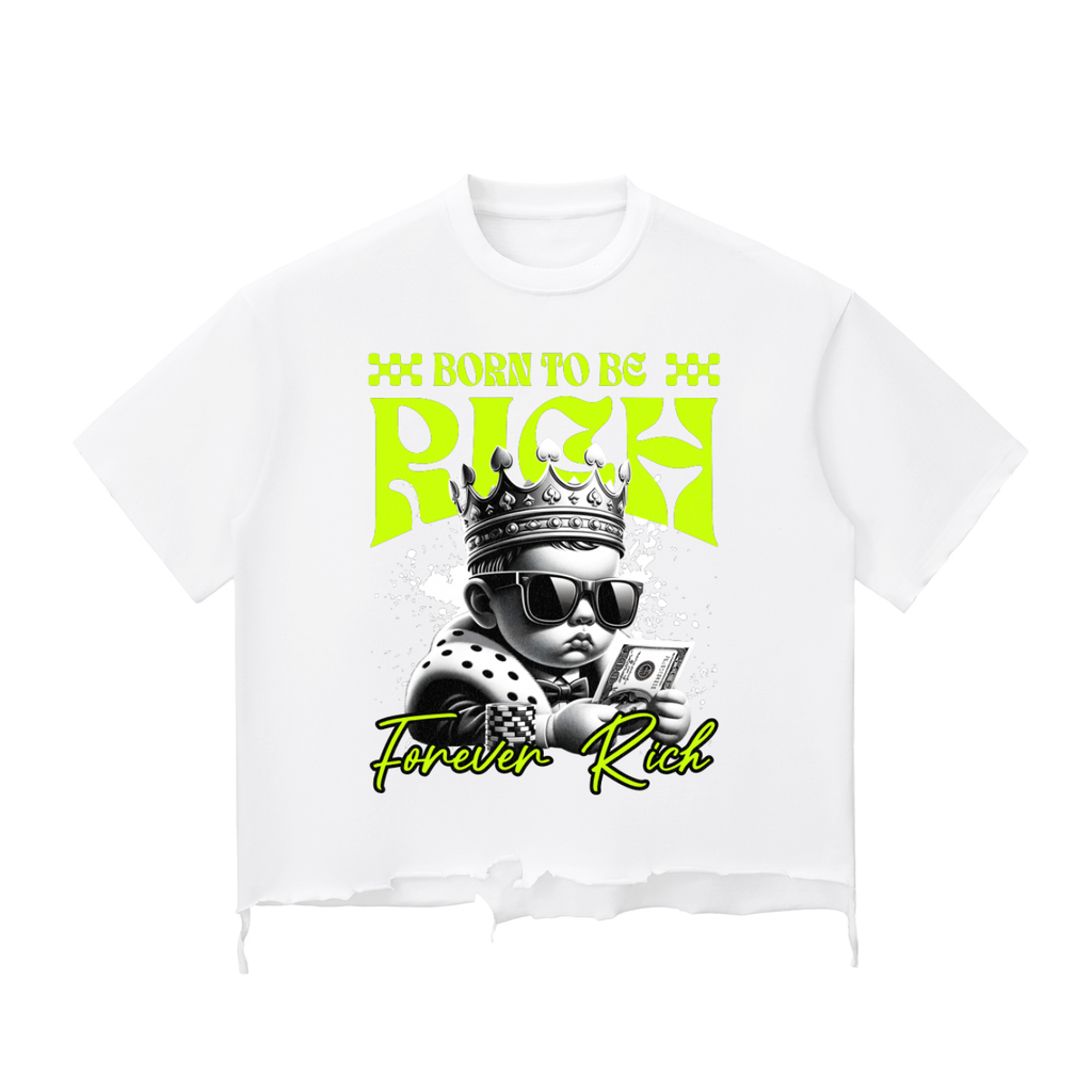 Snow Wash Raw-Hem Boxy T-shirt