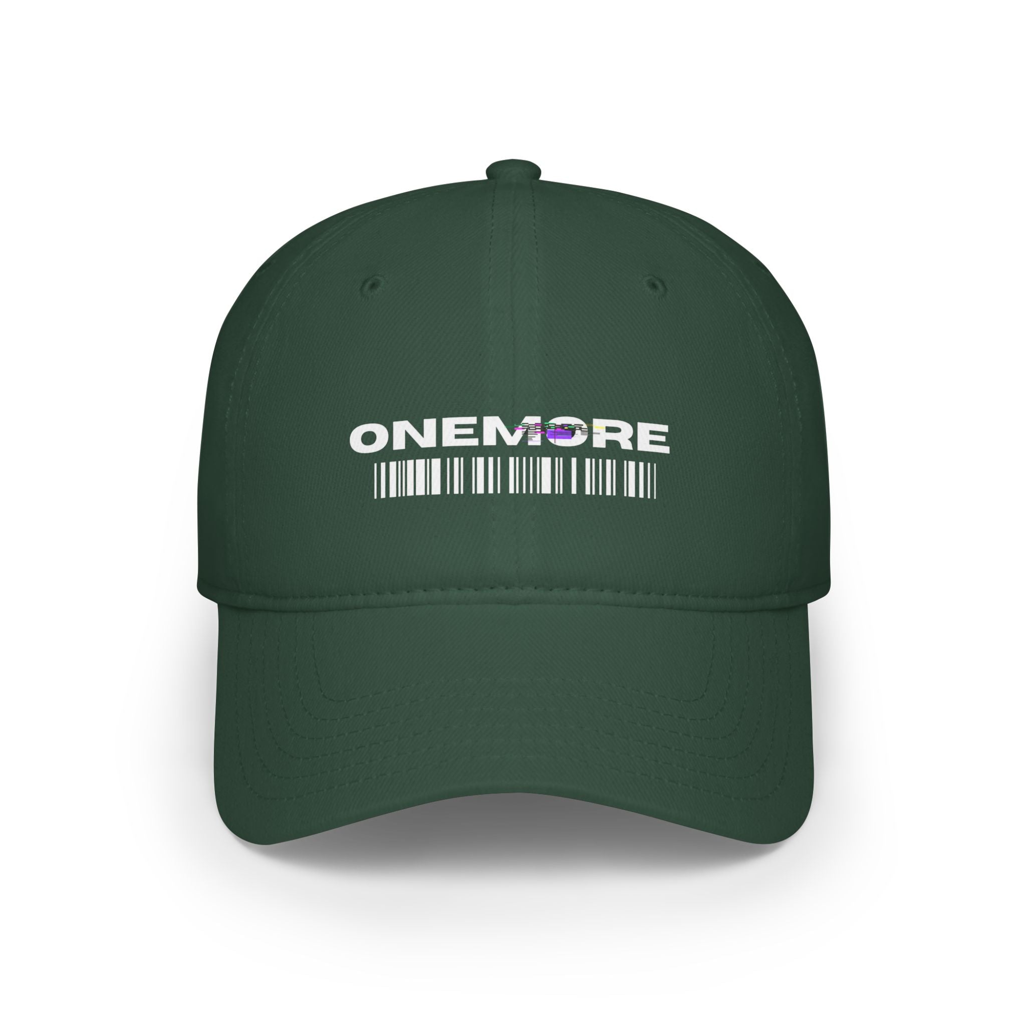 Stylish Red Low Profile Baseball Cap with 'ONEMORE' Design | Casual Accessory for Everyday Wear, Gift Idea, Sports, Outdoor Activities
