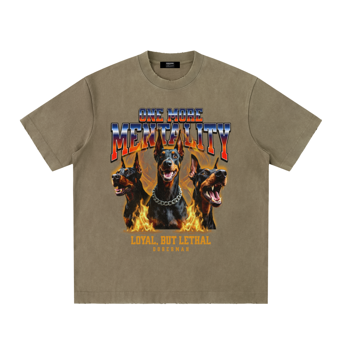 Heavyweight Vintage Washed Frayed T-Shirt