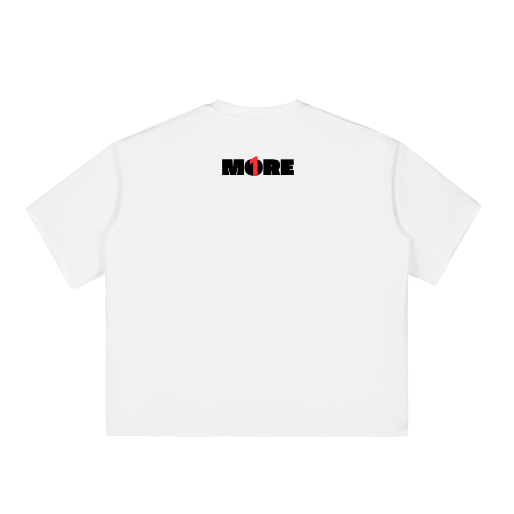 Boxy Half-Sleeve Raw-Edge T-Shirt ONEMORE