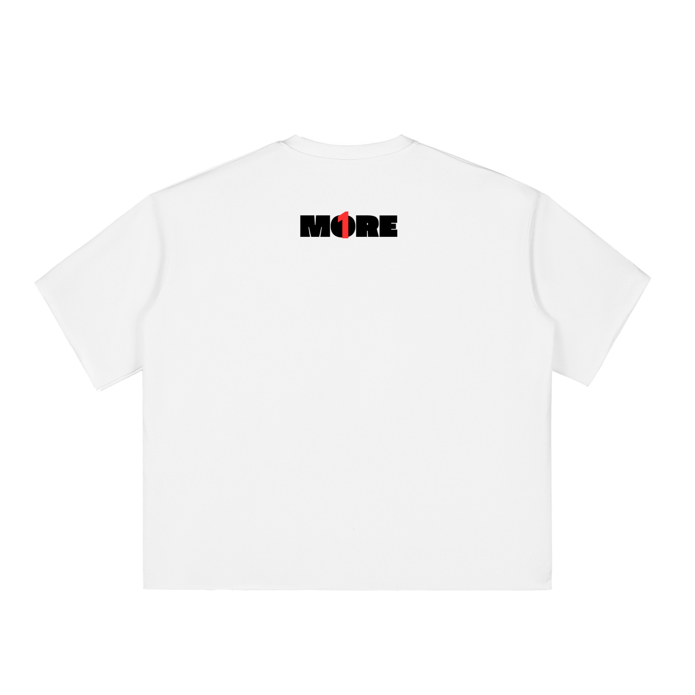 Boxy Half-Sleeve Raw-Edge T-Shirt ONEMORE