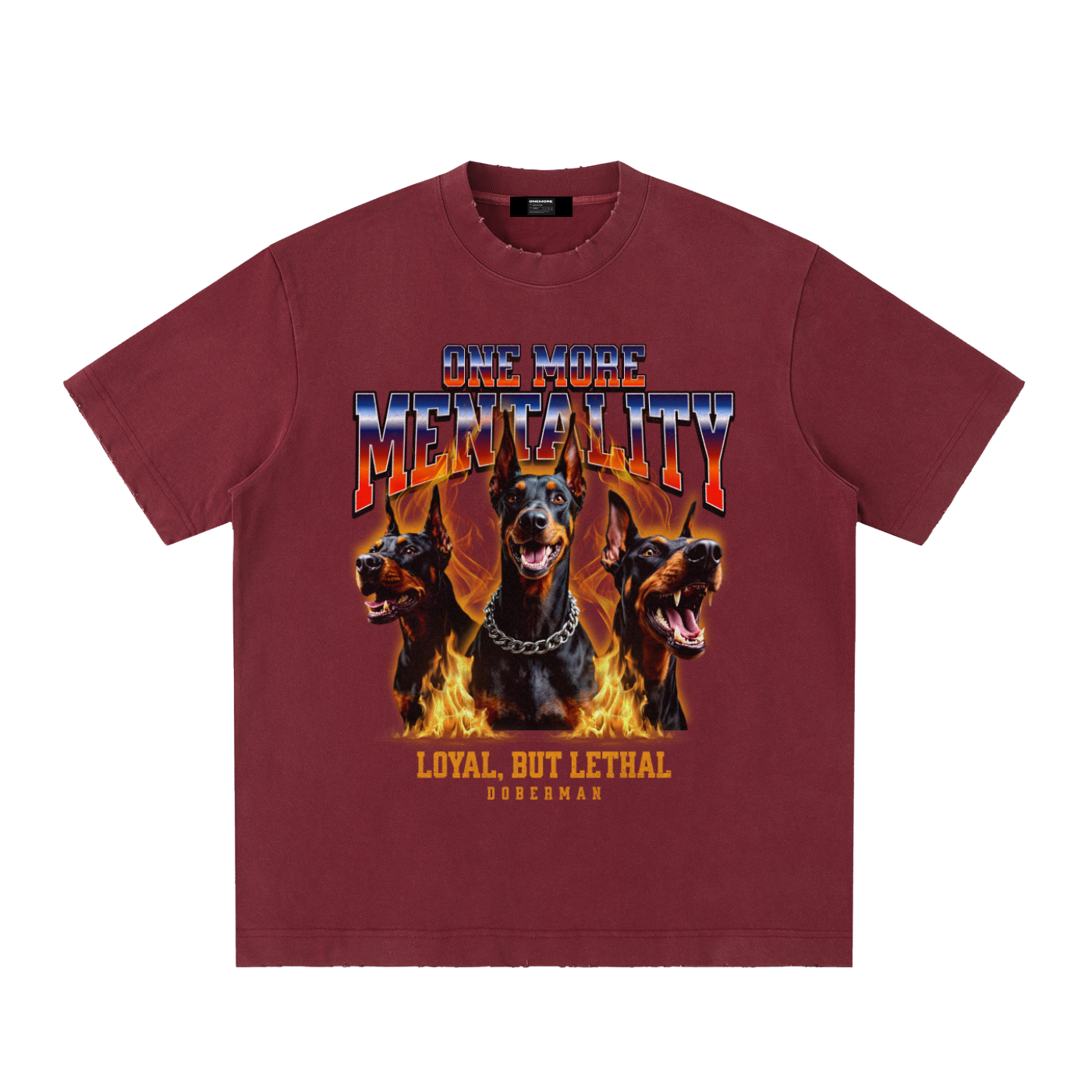 Heavyweight Vintage Washed Frayed T-Shirt