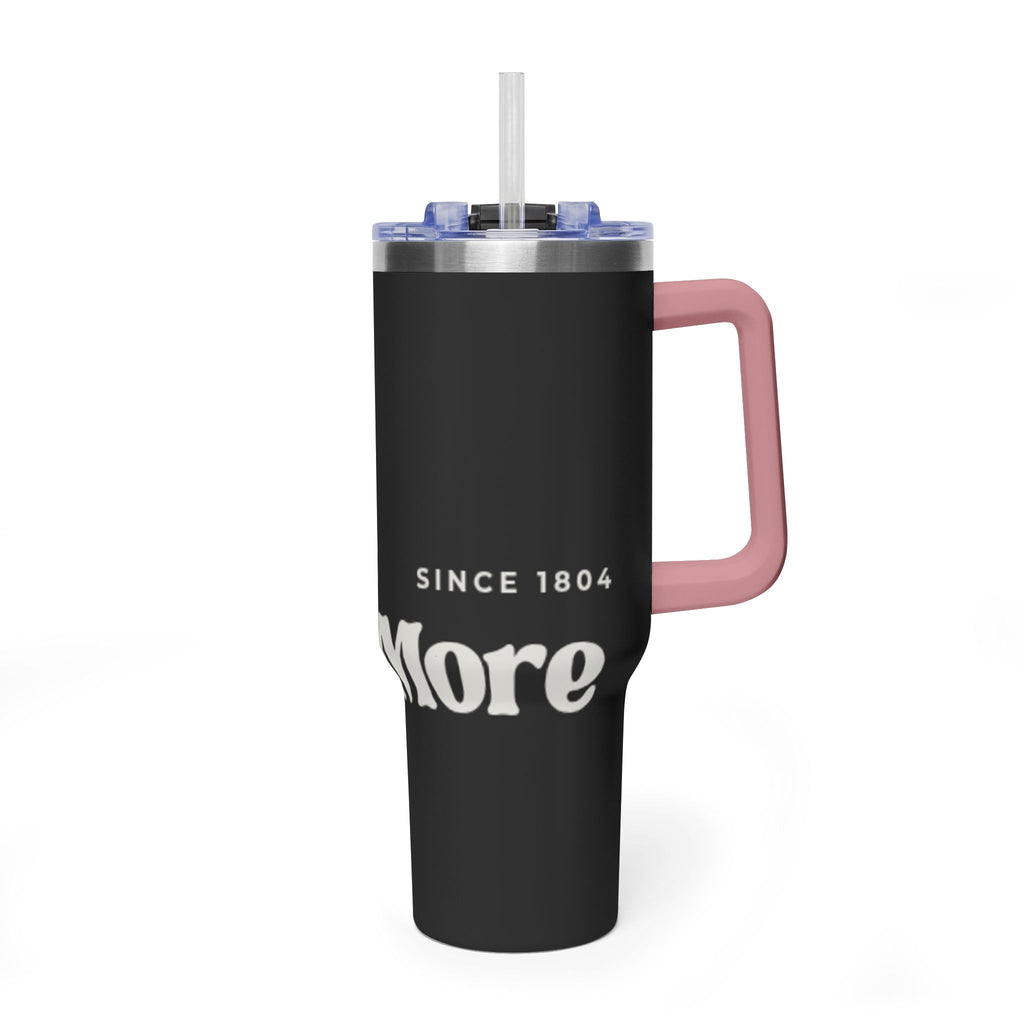 40oz Vacuum Tumbler – Retro 'One More' Stripes Insulated Travel Cup