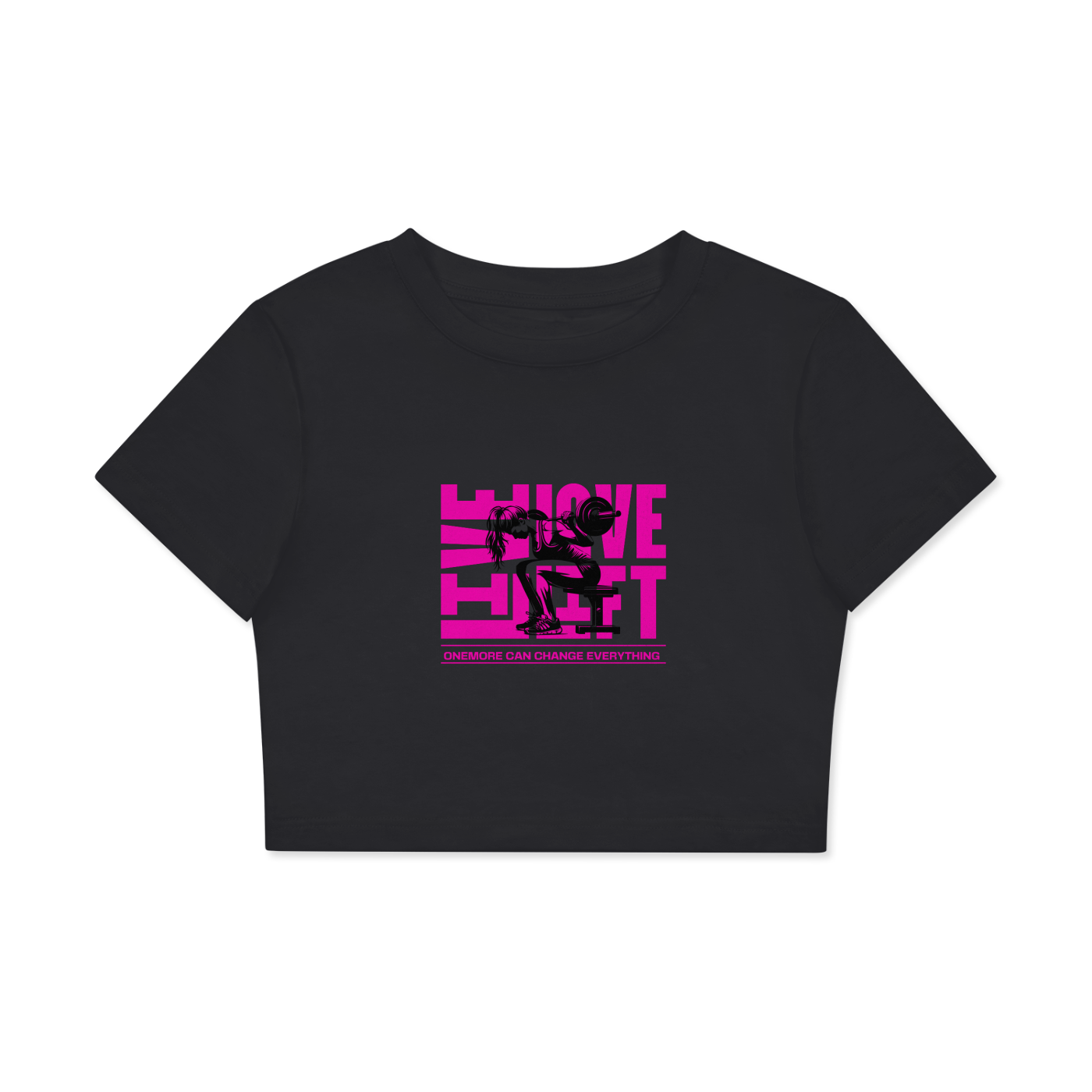 Fitted Crop Cotton T-Shirt