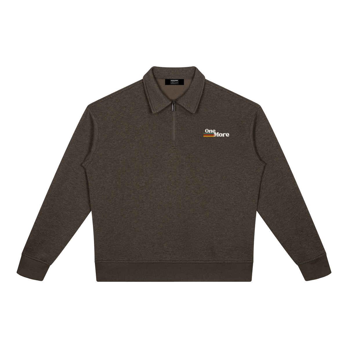 Boxy Quarter-Zip Sweatshirt ONEMORE