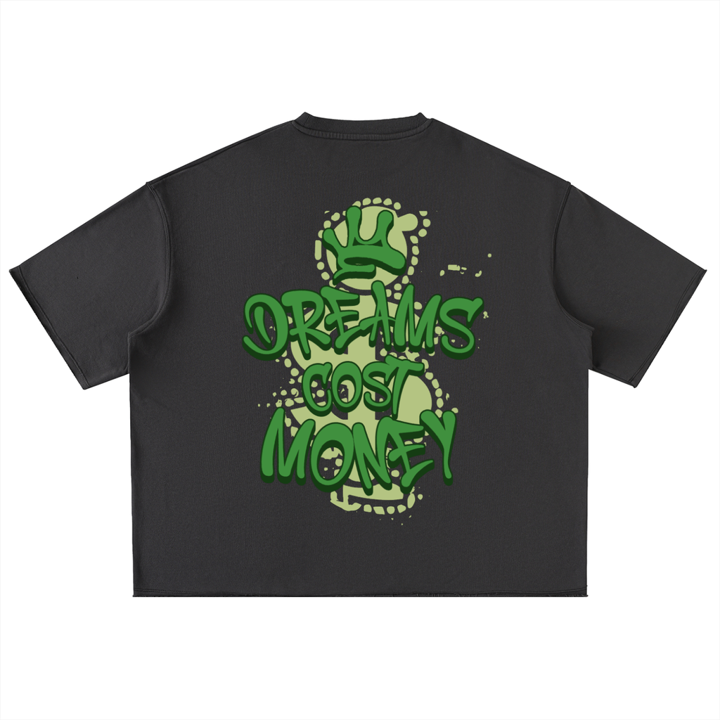 Washed Rolled Hem Half Sleeve T-Shirt