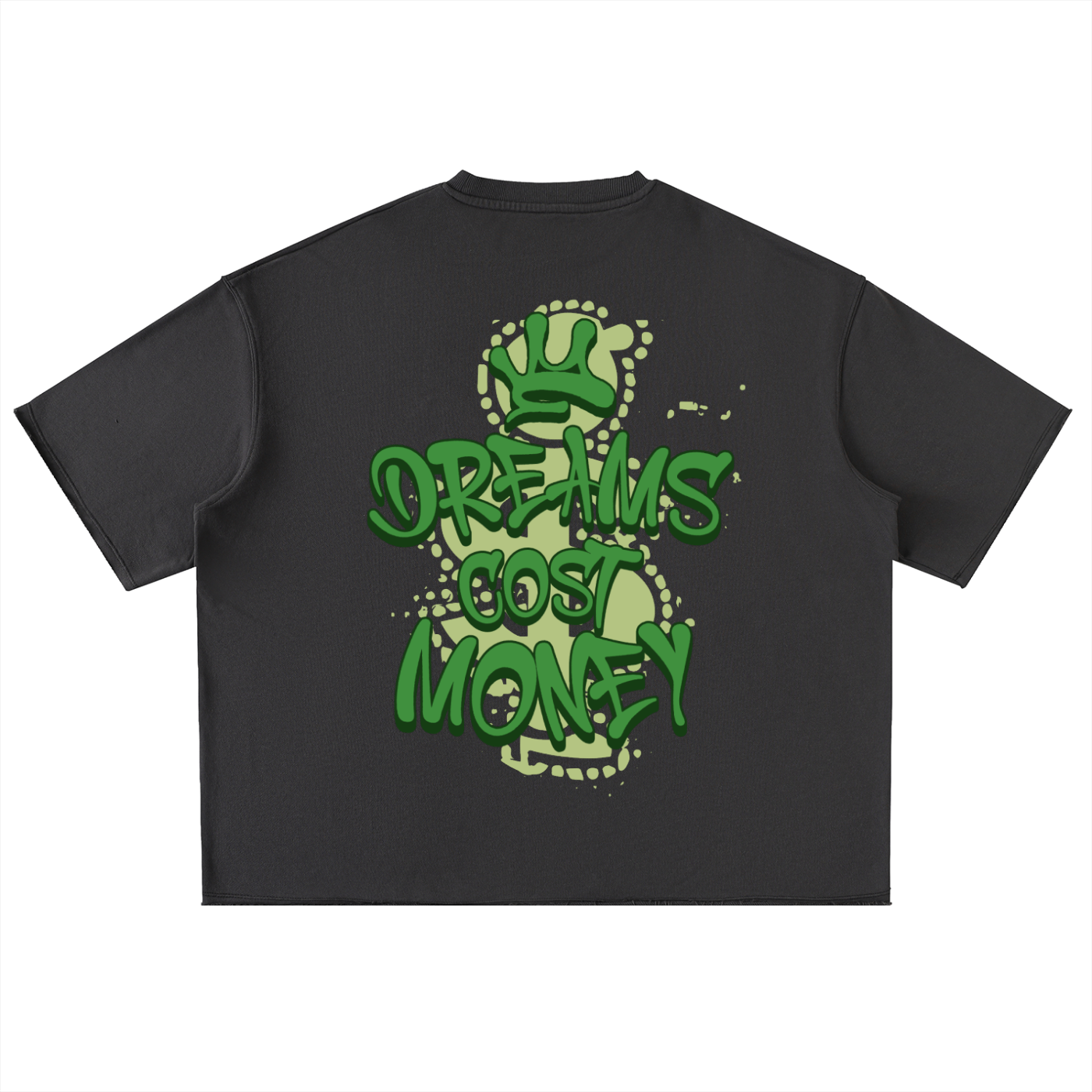 Washed Rolled Hem Half Sleeve T-Shirt