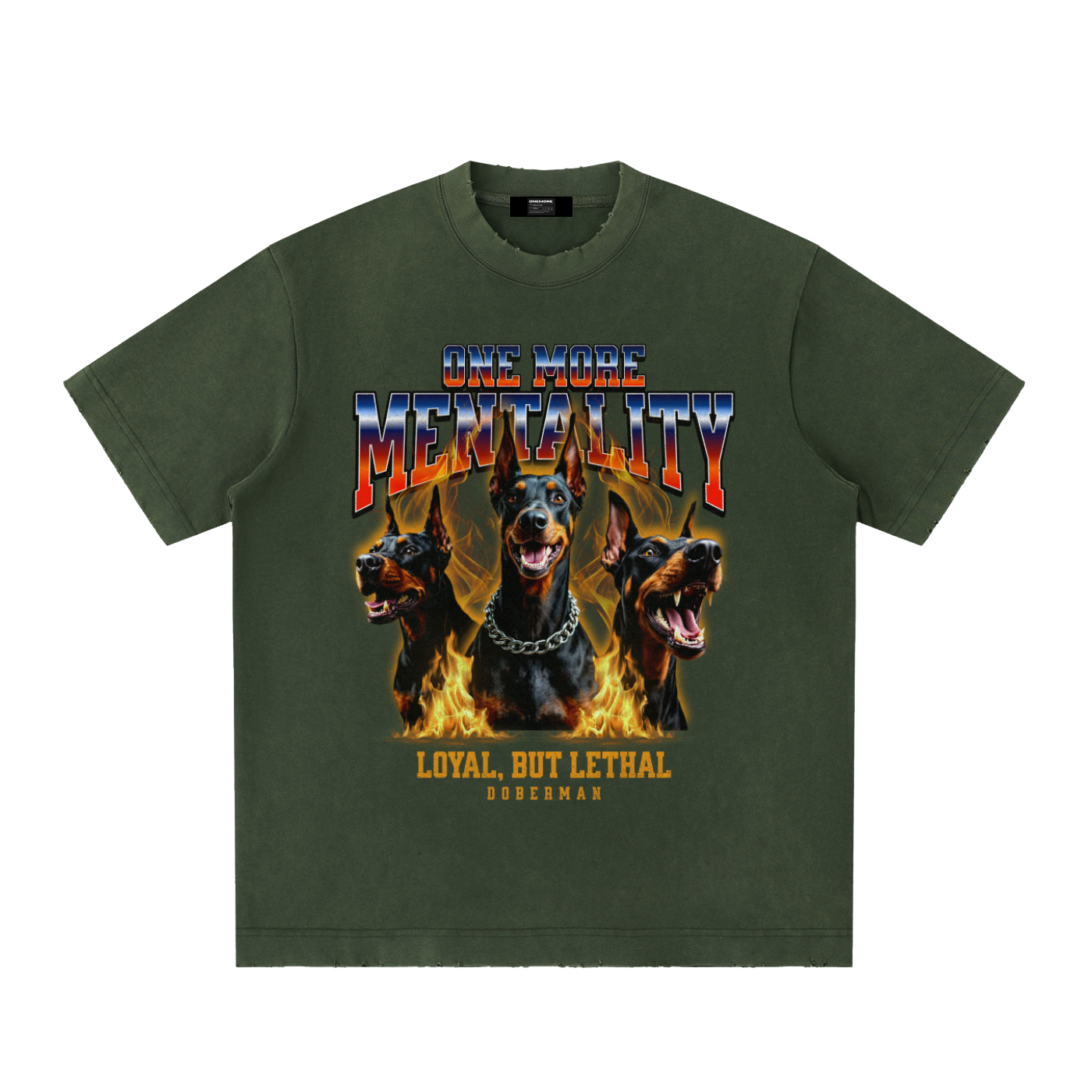 Heavyweight Vintage Washed Frayed T-Shirt