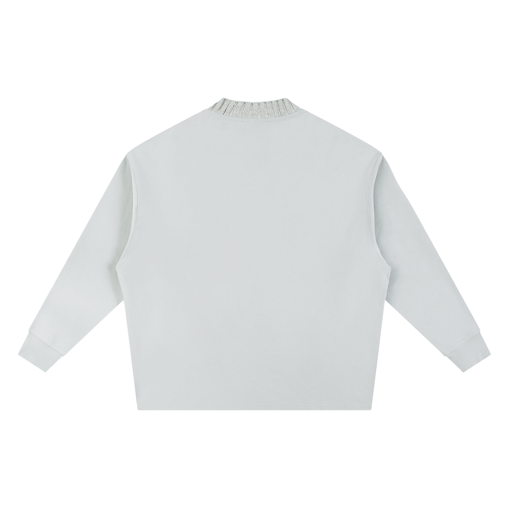 Knitted Round Neck Oversize Sweatshirt OM