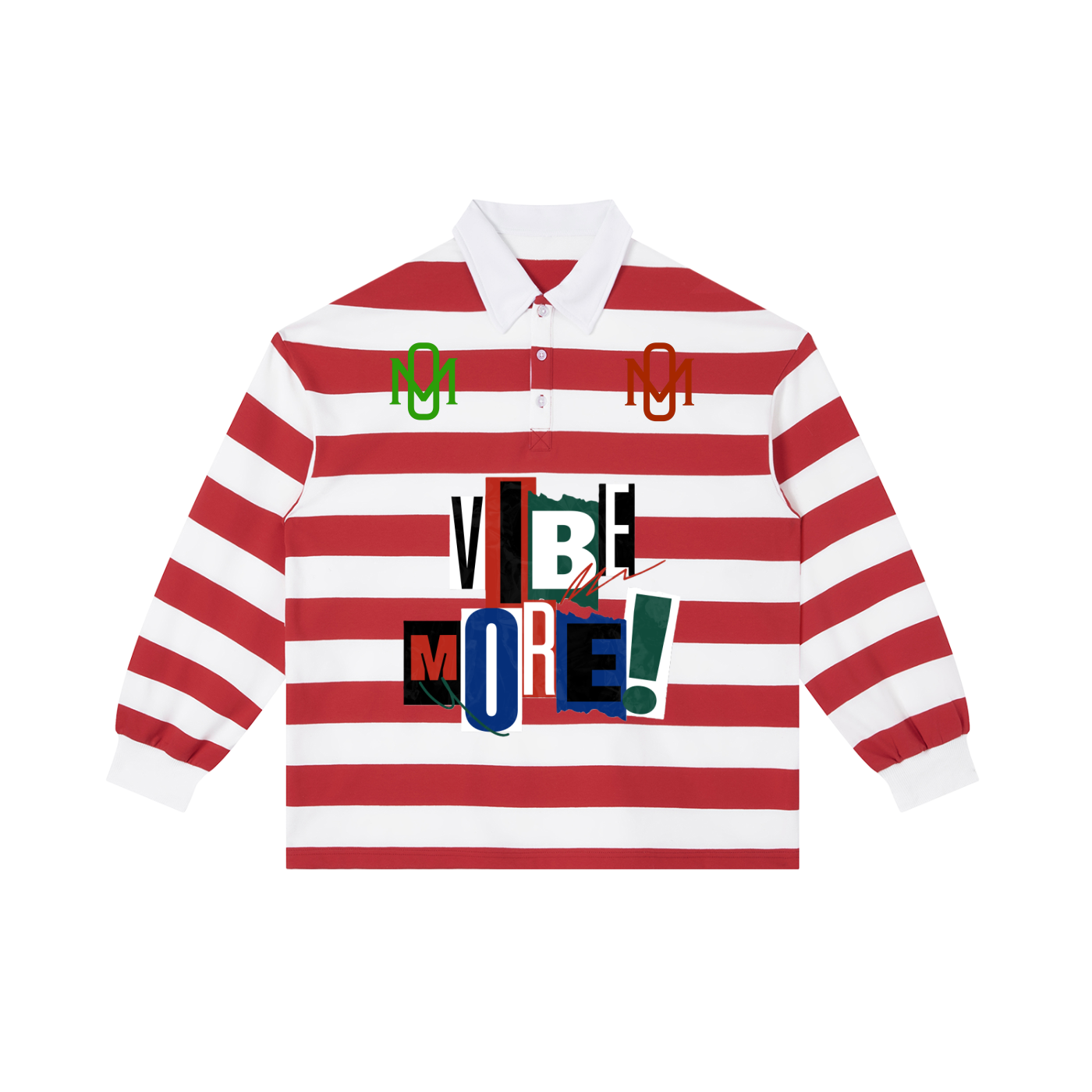 Color Block Stripe Polo Shirt ONEMORE