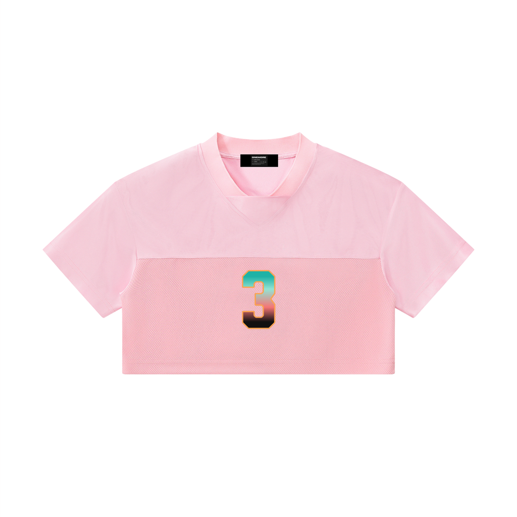Women’s Cropped Paneled V-Neck Jersey