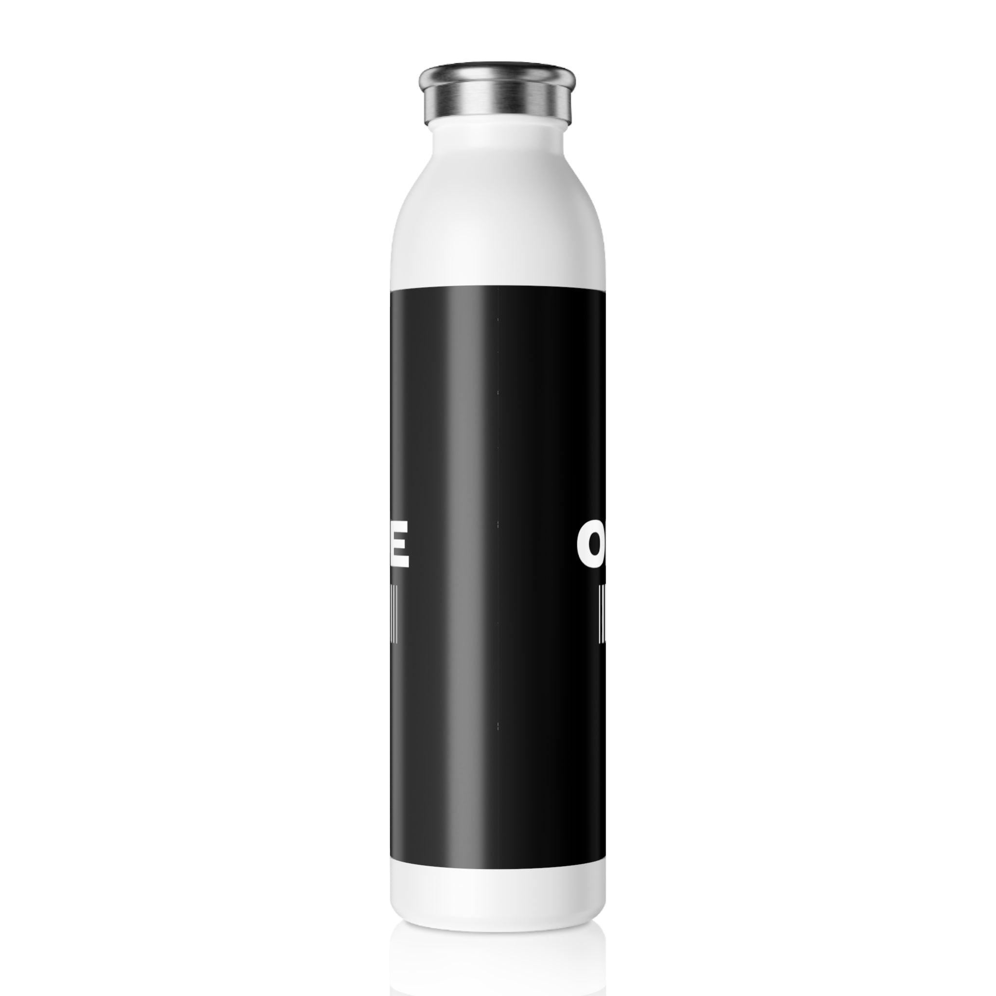 Stylish Slim Water Bottle with Graphic Design, Cool Reusable Drinkware, Ideal for Fitness, Gift for Friends, Eco-Friendly Hydration