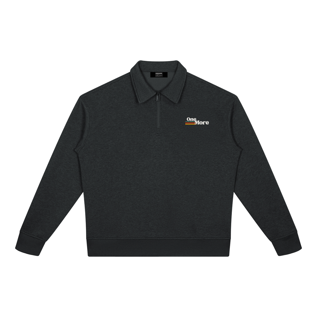 Boxy Quarter-Zip Sweatshirt ONEMORE