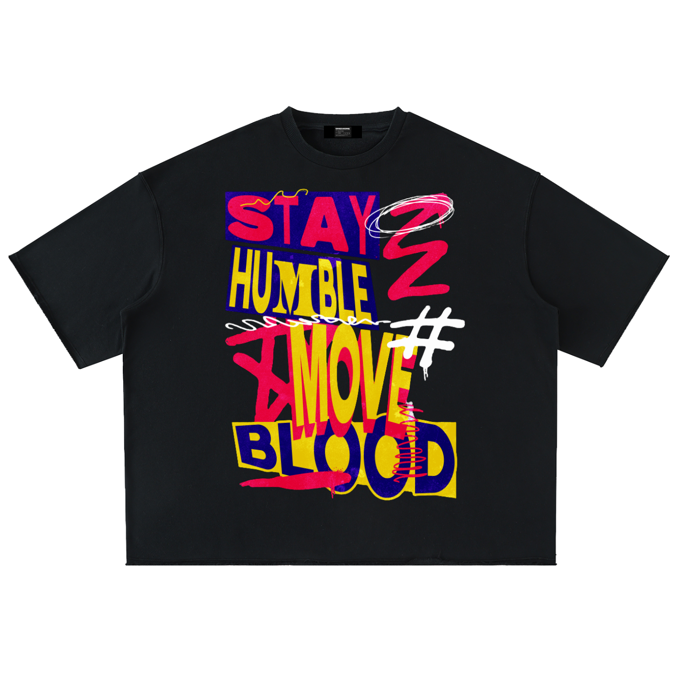 Washed Rolled Hem Half Sleeve T-Shirt