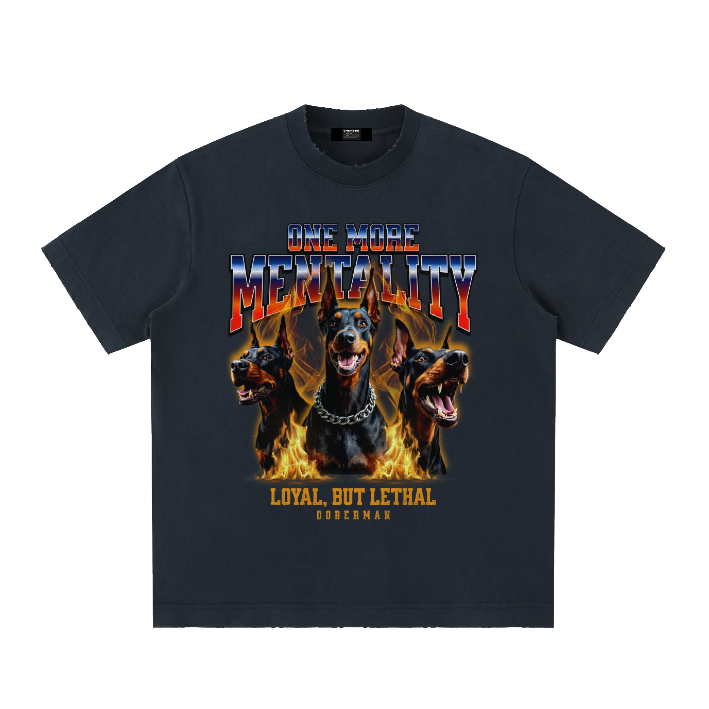 Heavyweight Vintage Washed Frayed T-Shirt