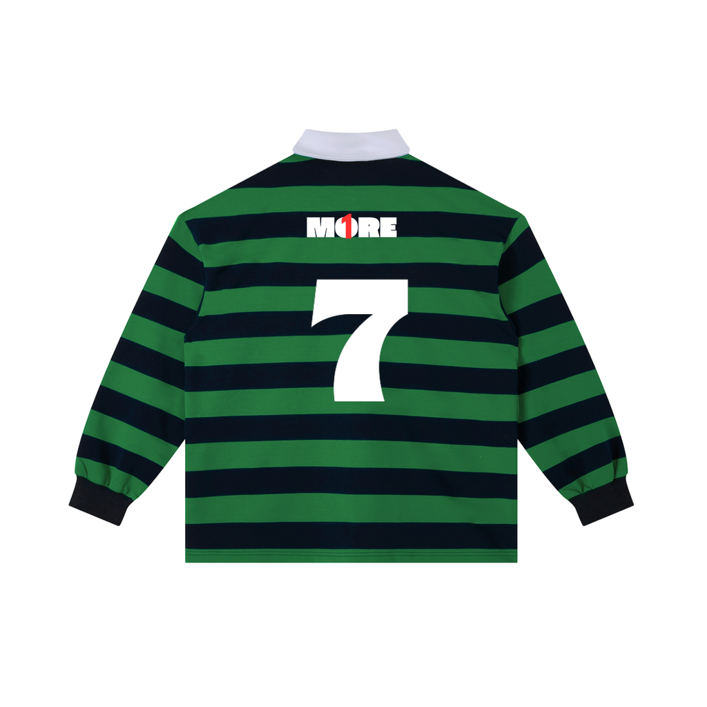 Color Block Stripe Polo Shirt ONEMORE