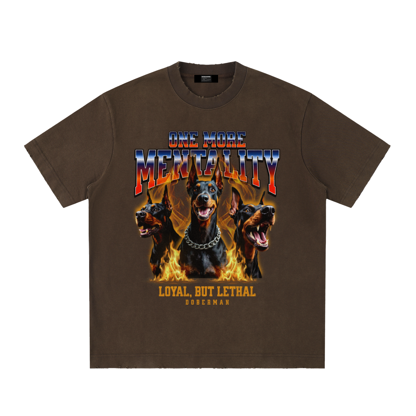 Heavyweight Vintage Washed Frayed T-Shirt
