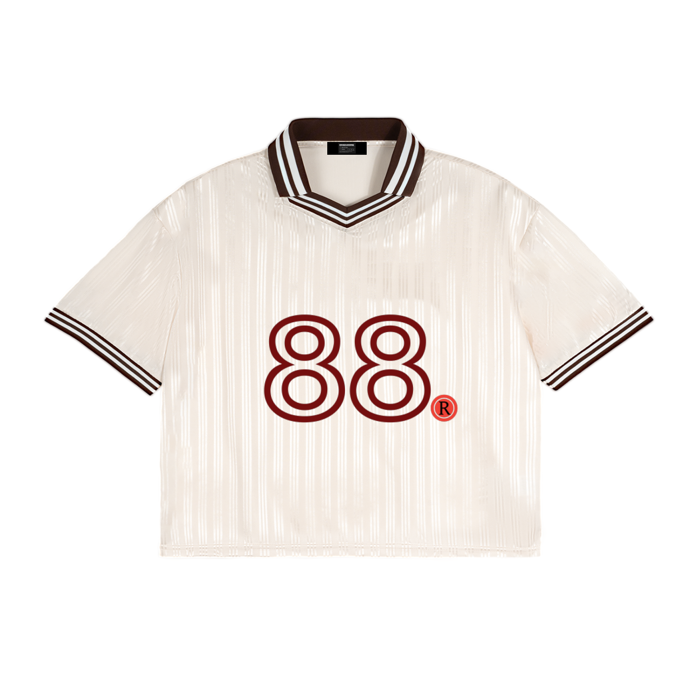 Contrast Stripes Polo Collar T-Shirt ONEMORE