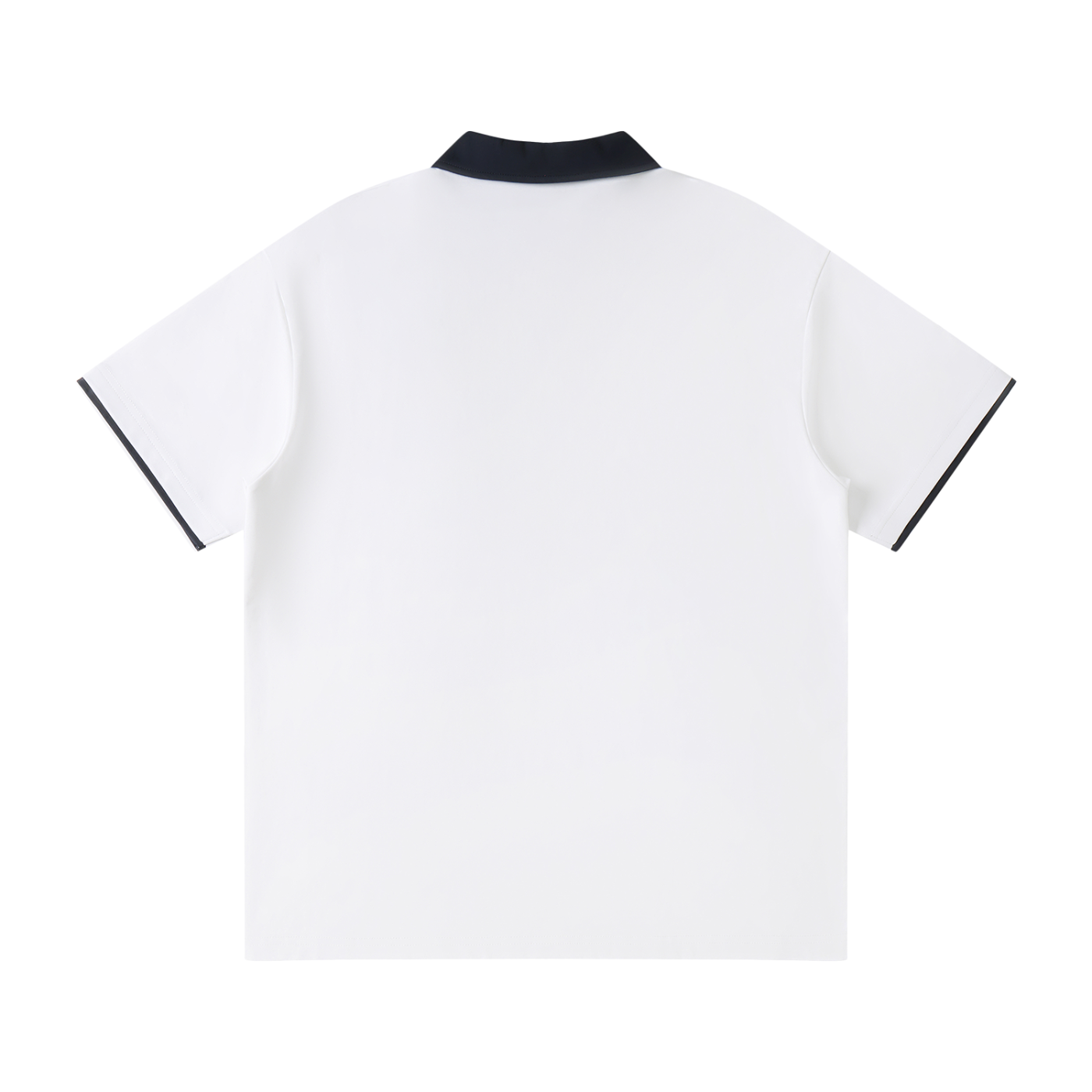 Contrast Collar Raglan Polo Shirt ONEMORE