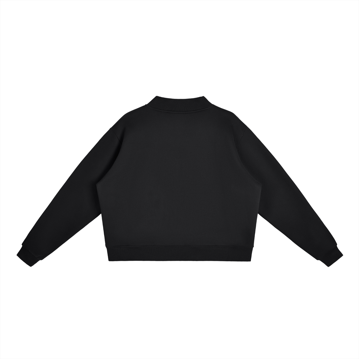 Essential Fleece Mock-Neck Crew Sweatshirt ONEMORE