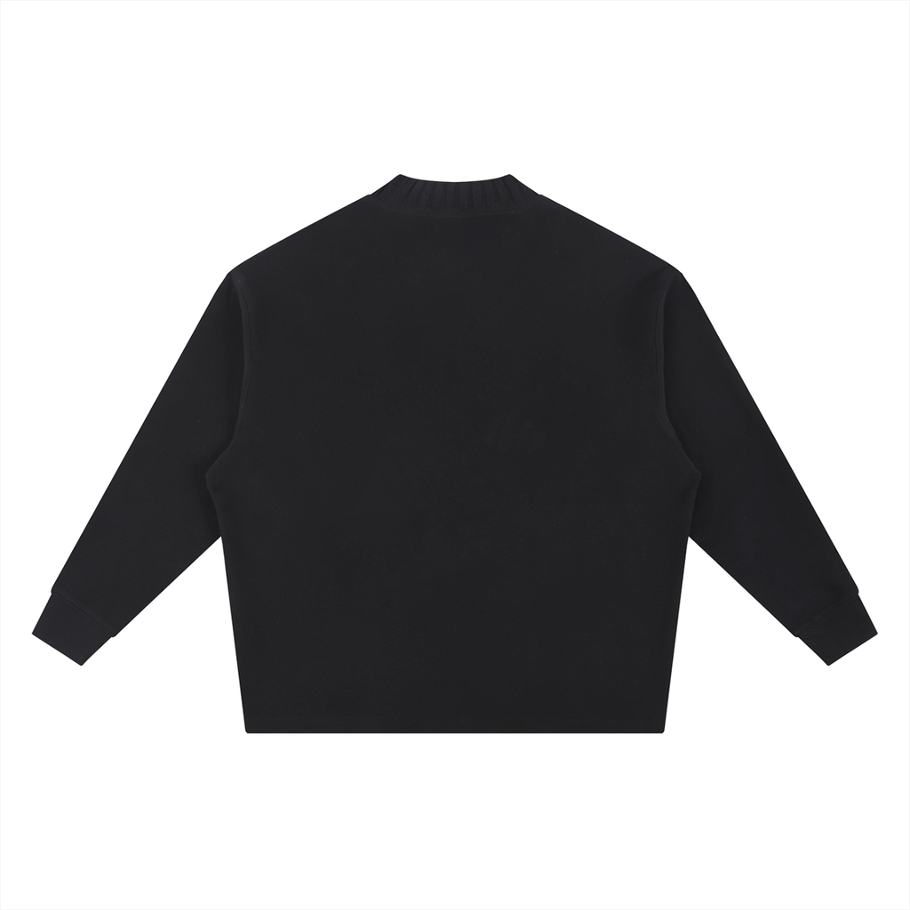 Knitted Round Neck Oversize Sweatshirt OM